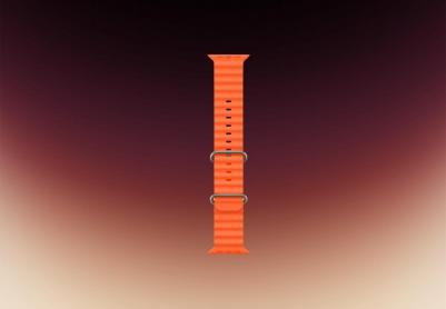 Watch Ultra 2 49 mm Natural Titanium Case with Orange Ocean Band – фото 13