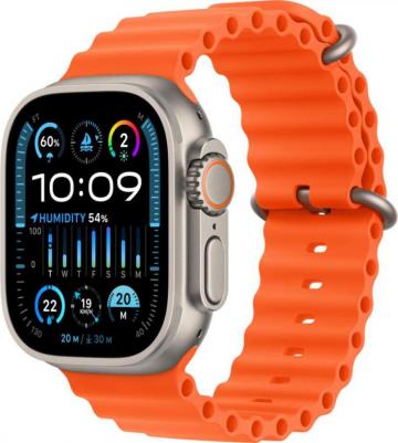 Watch Ultra 2 49 mm Natural Titanium Case with White Ocean Band – фото 2