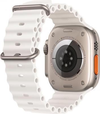 Watch Ultra 2 49 mm Natural Titanium Case with White Ocean Band – фото 9