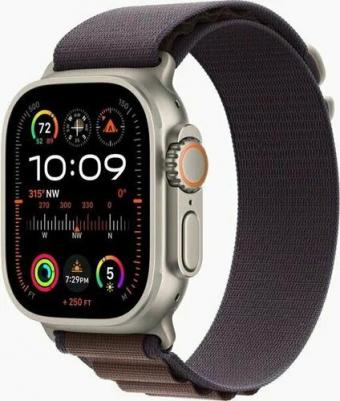 Watch Ultra 2 49 mm Natural Titanium Case with White Ocean Band – фото 12