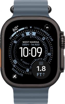 Watch Ultra 3 (2025) 49 mm Black Titanium Case with Anchor Blue Ocean Band – фото 1