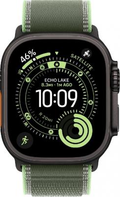 Watch Ultra 3 (2025) 49 mm Black Titanium Case with Green/Neon Trail Loop – фото 4