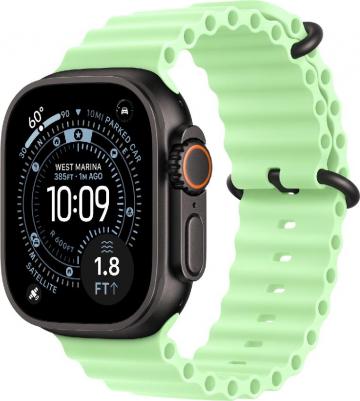 Watch Ultra 3 (2025) 49 mm Black Titanium Case with Neon Green Ocean Band