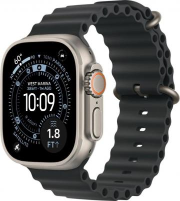 Watch Ultra 3 (2025) 49 mm Natural Titanium Case with Black Ocean Band