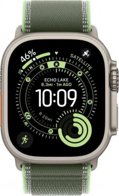 Watch Ultra 3 (2025) 49 mm Natural Titanium Case with Green/Neon Trail Loop – фото 1