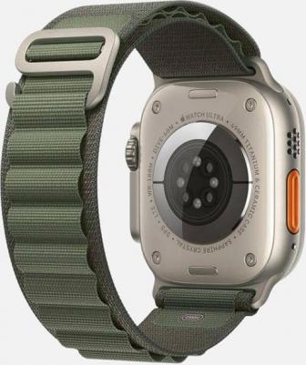 Watch Ultra 49 mm Natural Titanium Case with Olive Alpine Loop – фото 2