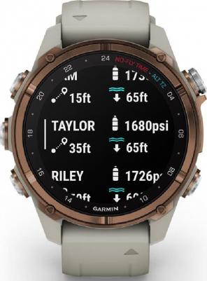 Descent Mk3i Sapphire 43 mm, Silicone French Gray – фото 5