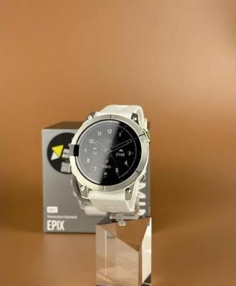 Epix Gen 2 Sapphire 47 mm, Titanium Case, Silicone White – фото 13