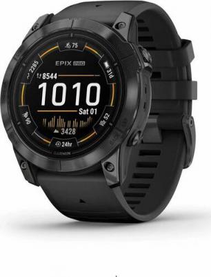 Epix Pro Gen 2 51 mm, Stainless Steel Case, Silicone Black – фото 1