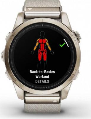 Epix Pro Gen 2 Sapphire 42 mm, Stainless Steel Case, Nylon Cream Heathered – фото 3