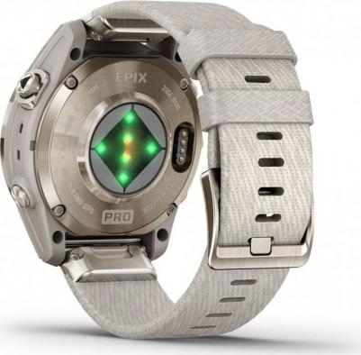 Epix Pro Gen 2 Sapphire 42 mm, Stainless Steel Case, Nylon Cream Heathered – фото 11