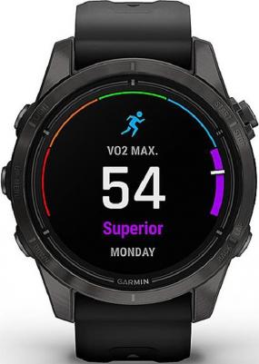 Epix Pro Gen 2 Sapphire 42 mm, Titanium Case, Silicone Black Graphite