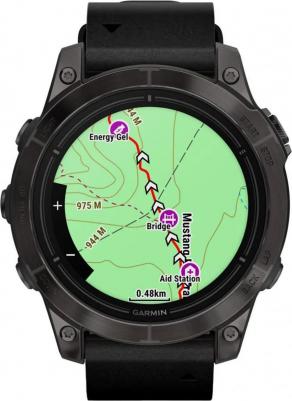 Epix Pro Gen 2 Sapphire 47 mm, Titanium Case, Leather Black – фото 4