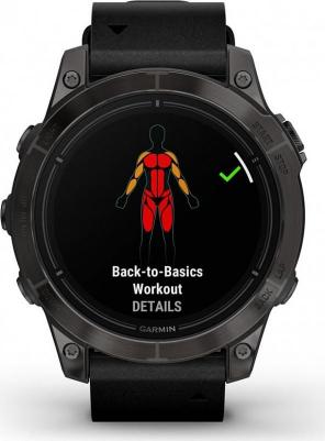 Epix Pro Gen 2 Sapphire 47 mm, Titanium Case, Leather Black – фото 10