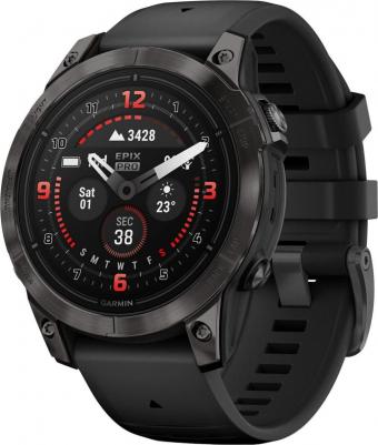 Epix Pro Gen 2 Sapphire 47 mm, Titanium Case, Silicone Black Graphite