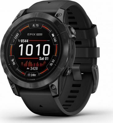 Epix Pro Gen 2 Sapphire 47 mm, Titanium Case, Silicone Black Graphite – фото 6