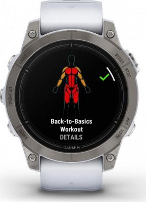 Epix Pro Gen 2 Sapphire 47 mm, Titanium Case, Silicone White – фото 2