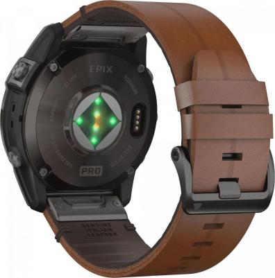 Epix Pro Gen 2 Sapphire 51 mm, Titanium Case, Leather Chestnut – фото 1