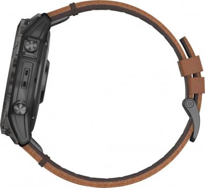 Epix Pro Gen 2 Sapphire 51 mm, Titanium Case, Leather Chestnut – фото 2