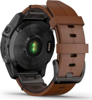 Epix Pro Gen 2 Sapphire 51 mm, Titanium Case, Leather Chestnut – фото 3