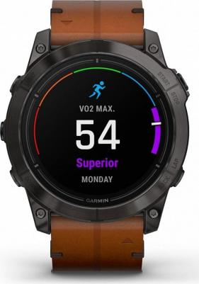 Epix Pro Gen 2 Sapphire 51 mm, Titanium Case, Leather Chestnut – фото 10