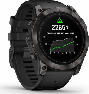 Epix Pro Gen 2 Sapphire 51 mm, Titanium Case, Silicone Black – фото 2