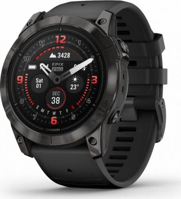 Epix Pro Gen 2 Sapphire 51 mm, Titanium Case, Silicone Black
