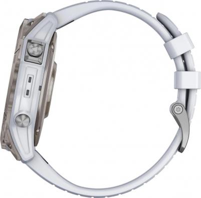 Epix Pro Gen 2 Sapphire 51 mm, Titanium Case, Silicone White – фото 2