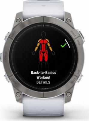 Epix Pro Gen 2 Sapphire 51 mm, Titanium Case, Silicone White – фото 3