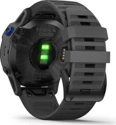 Fenix 6 Pro Solar 51 mm, Silicone Black – фото 3