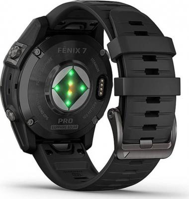 Fenix 7 Pro Solar Sapphire 47 mm, Titanium Case, Silicone Black Graphite – фото 12