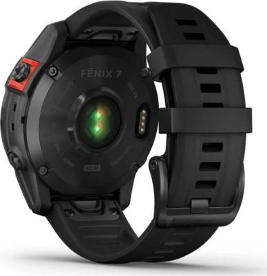 Fenix 7 Solar 47 mm, Stainless Steel Case, Silicone Black – фото 3