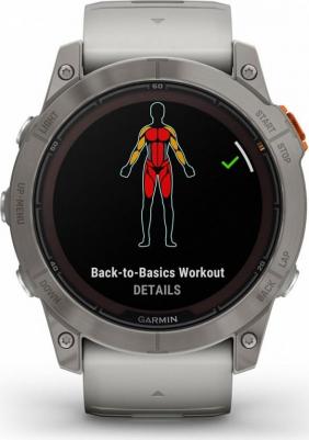 Fenix 7X Pro Solar Sapphire 51 mm, Titanium Case, Silicone Gray/Orange – фото 5
