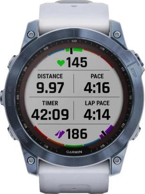 Fenix 7X Solar Sapphire 51 mm, Titanium Case, Silicone White – фото 11