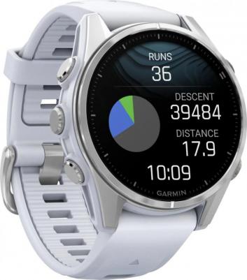 Fenix 8 Amoled 43 mm, Stainless Steel Case, Silicone White – фото 8