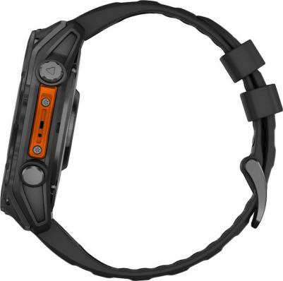 Fenix 8 Amoled 51 mm, Stainless Steel Case, Silicone Slate Gray – фото 3