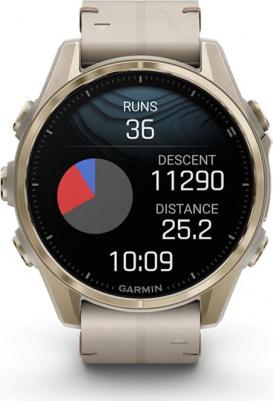 Fenix 8 Amoled Sapphire 43 mm, Stainless Steel Case, Leather Gray – фото 4