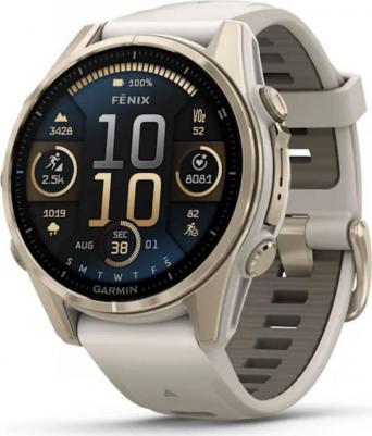 Fenix 8 Amoled Sapphire 43 mm, Stainless Steel Case, Leather Gray – фото 18