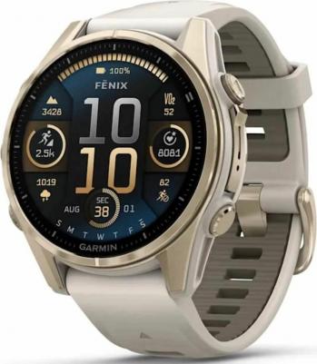 Fenix 8 Amoled Sapphire 43 mm, Titanium Case, Silicone Black – фото 2