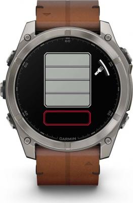 Fenix 8 Amoled Sapphire 51 mm, Titanium Case, Leather Chestnut – фото 14