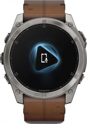 Fenix 8 Amoled Sapphire 51 mm, Titanium Case, Leather Chestnut – фото 15