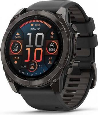 Fenix 8 Amoled Sapphire 51 mm, Titanium Case, Leather Chestnut – фото 18
