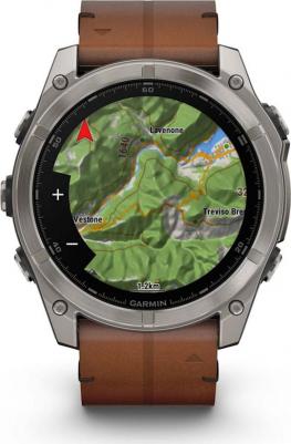 Fenix 8 Amoled Sapphire 51 mm, Titanium Case, Leather Chestnut – фото 19