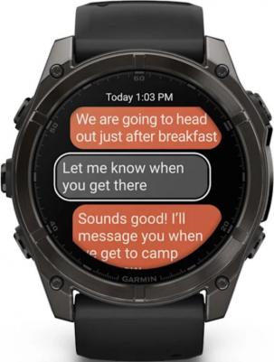 Fenix 8 Amoled Sapphire 51 mm, Titanium Case, Silicone Black – фото 14