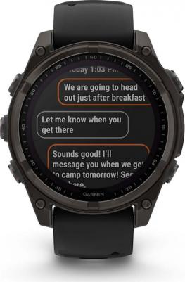 Fenix 8 Solar Sapphire 47 mm, Titanium Case, Silicone Black Graphite – фото 7
