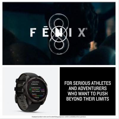 Fenix 8 Solar Sapphire 47 mm, Titanium Case, Silicone Black Graphite – фото 16