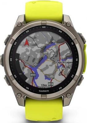 Fenix 8 Solar Sapphire 51 mm, Titanium Case, Silicone Yellow – фото 5