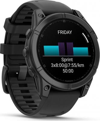 Fenix E Amoled 47 mm, Silicone Black Graphite – фото 4