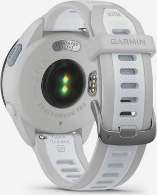 Forerunner 165 Music 43 mm, Silicone White – фото 5