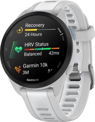 Forerunner 165 Music 43 mm, Silicone White – фото 9